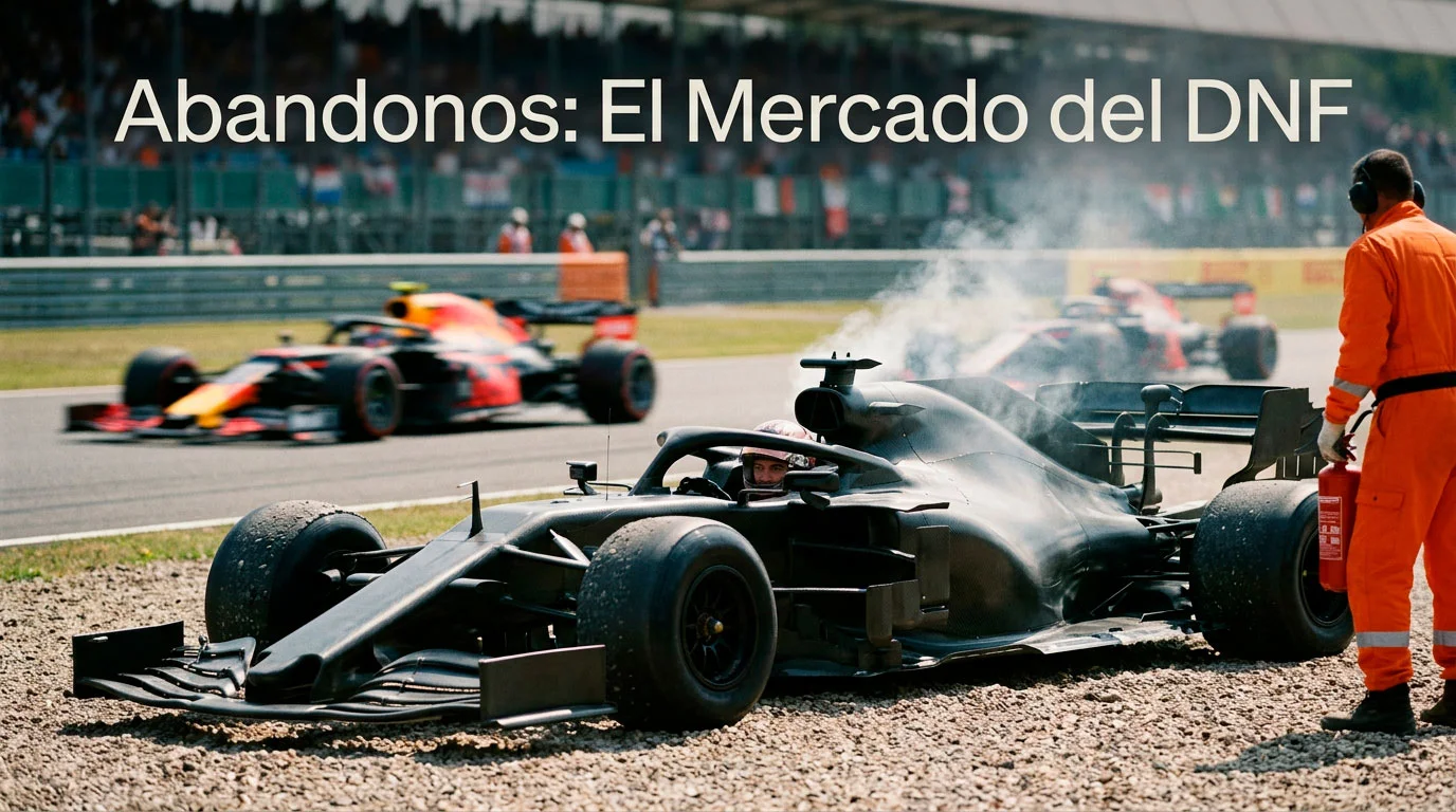 Apuestas abandonos F1 DNF primer retirado estadísticas