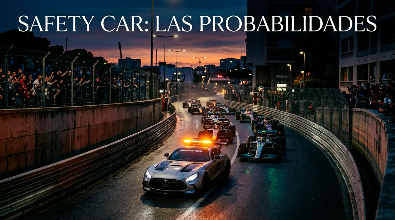 Apuestas safety car F1 probabilidad por circuito y clima