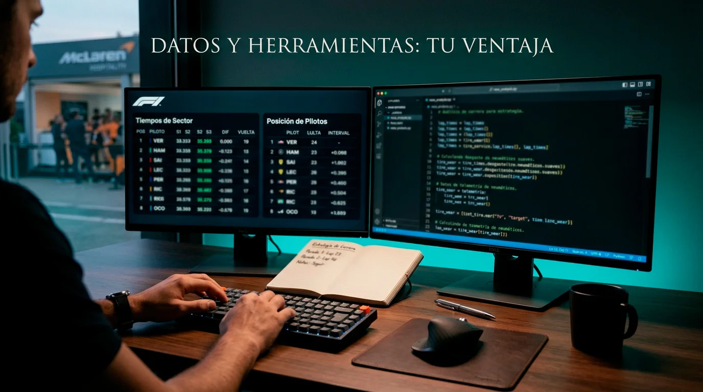 Datos herramientas apostar F1 análisis métricas