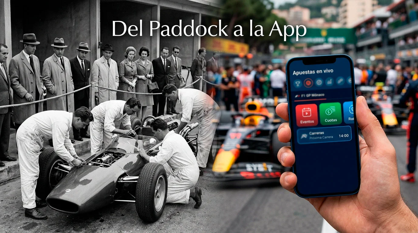 Historia apuestas F1 evolución paddock app