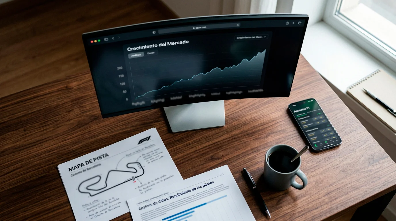 Crecimiento del mercado de apuestas en Fórmula 1 con datos de volumen y audiencia global