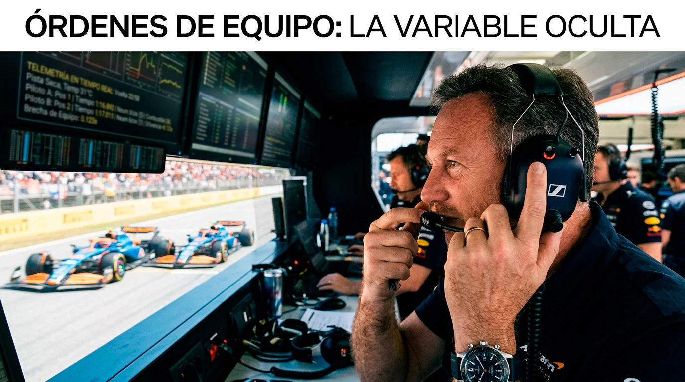 Órdenes de equipo F1 impacto apuestas