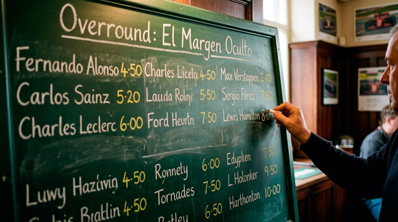 Overround apuestas F1 margen bookmaker cálculo