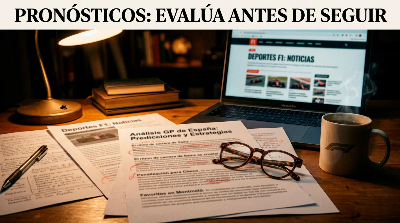 Pronósticos F1 tipsters fuentes evaluación estrategia